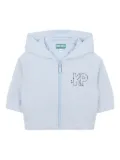 Kenzo Kids hooded zip-up tracksuit set - Blue