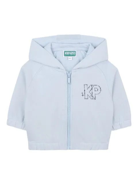 Kenzo Kids hooded zip-up tracksuit set