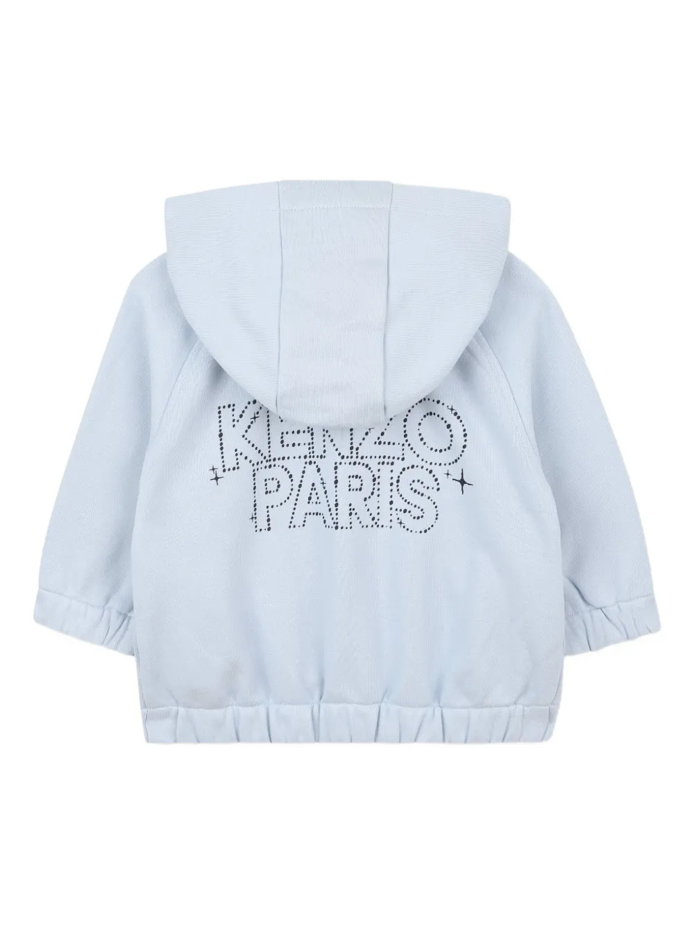 Kenzo Hooded Zip-up Tracksuit Set In Blue