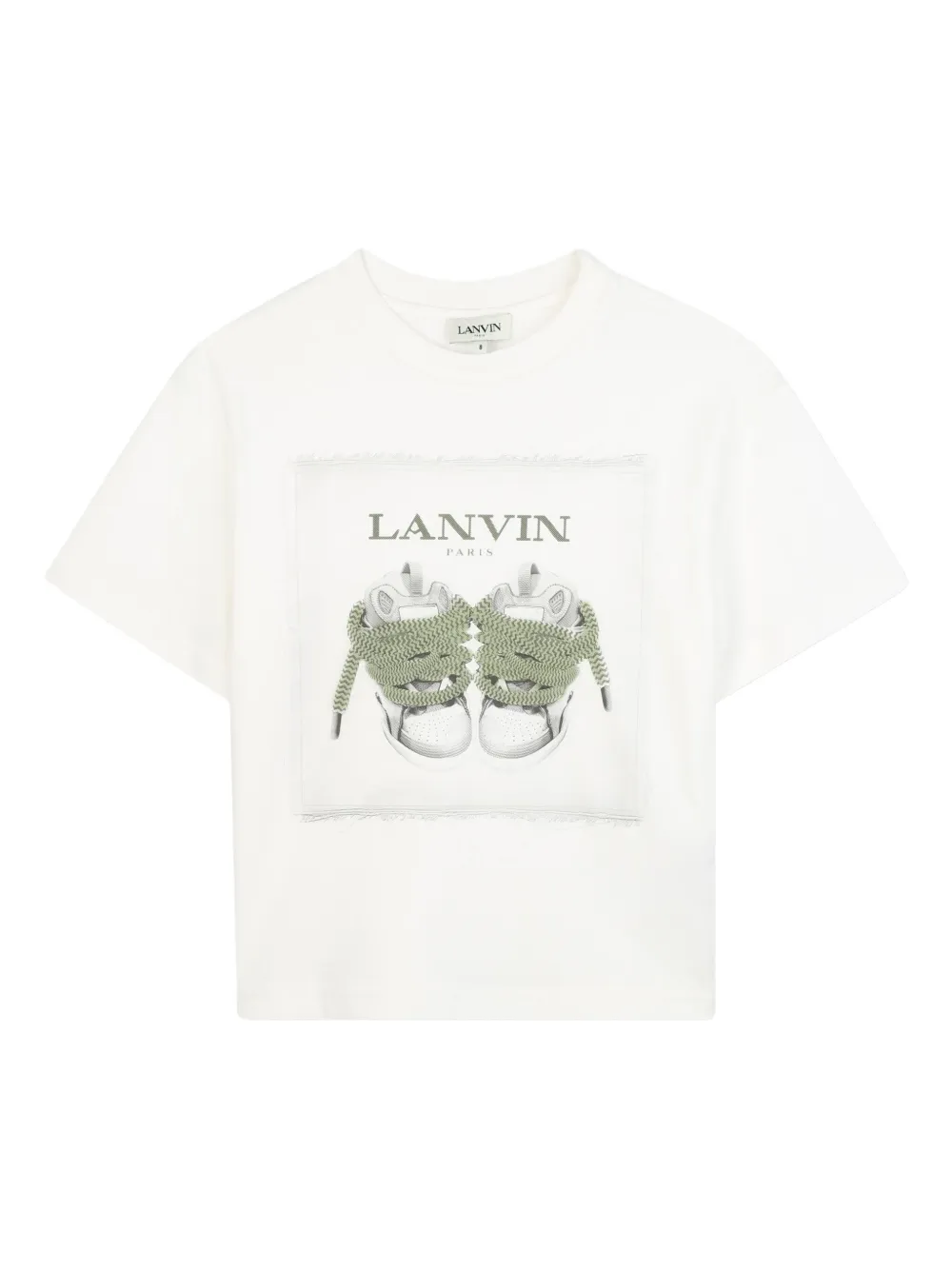 Lanvin Enfant T-shirt met grafische print Wit