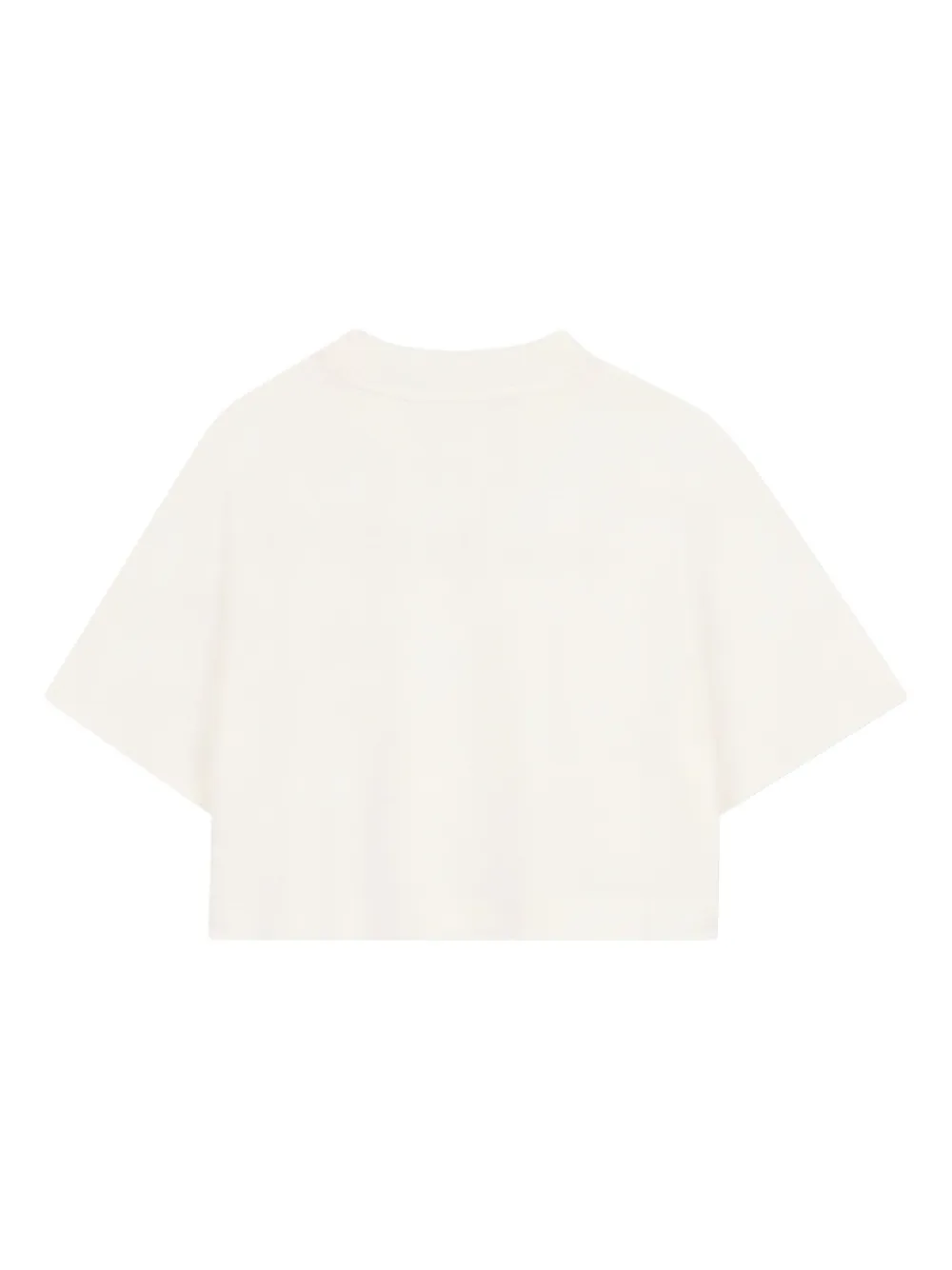 Michael Kors Kids Cropped T-shirt met logoprint Beige