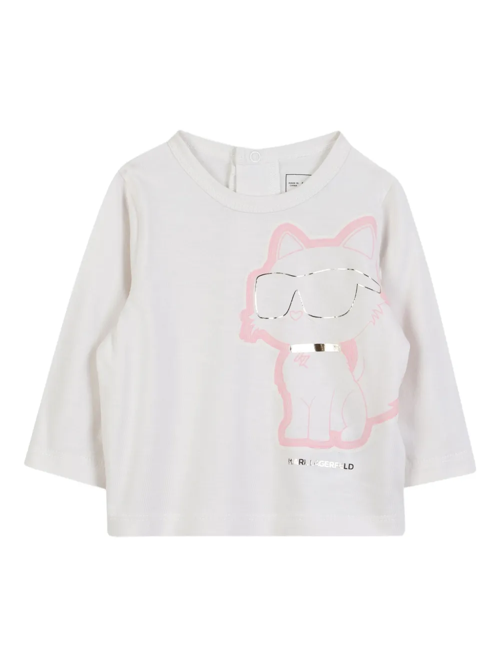 Karl Lagerfeld Kids Drie trainingspakken met logoprint Wit