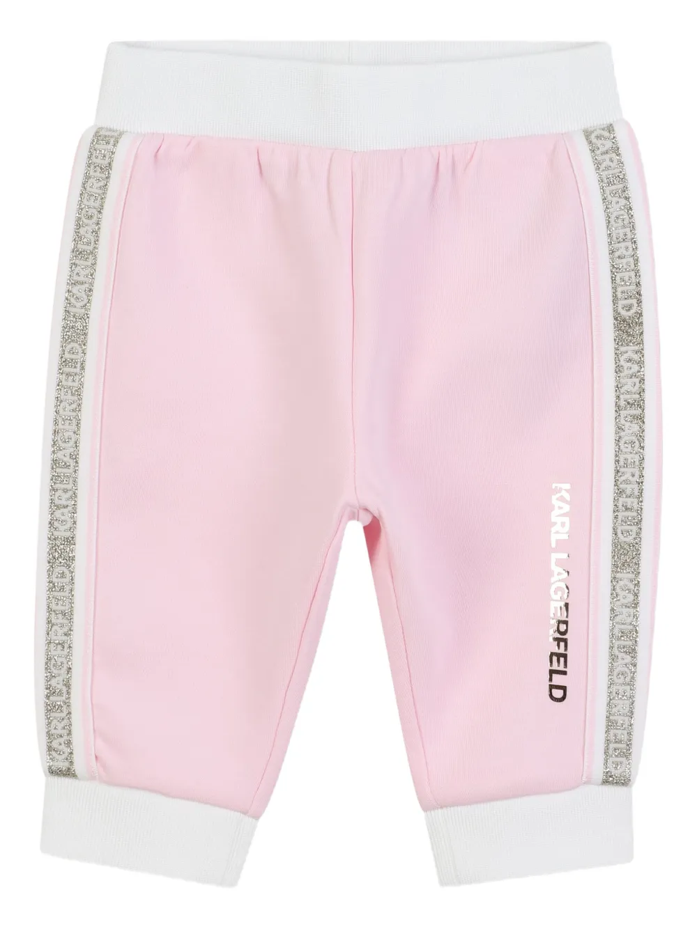 Karl Lagerfeld Kids Drie trainingspakken met logoprint Wit