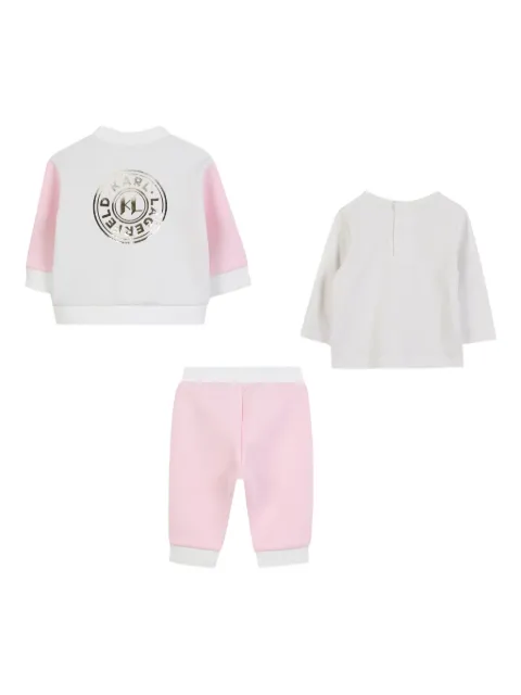 Karl Lagerfeld Kids logo-print tracksuit (set of three)