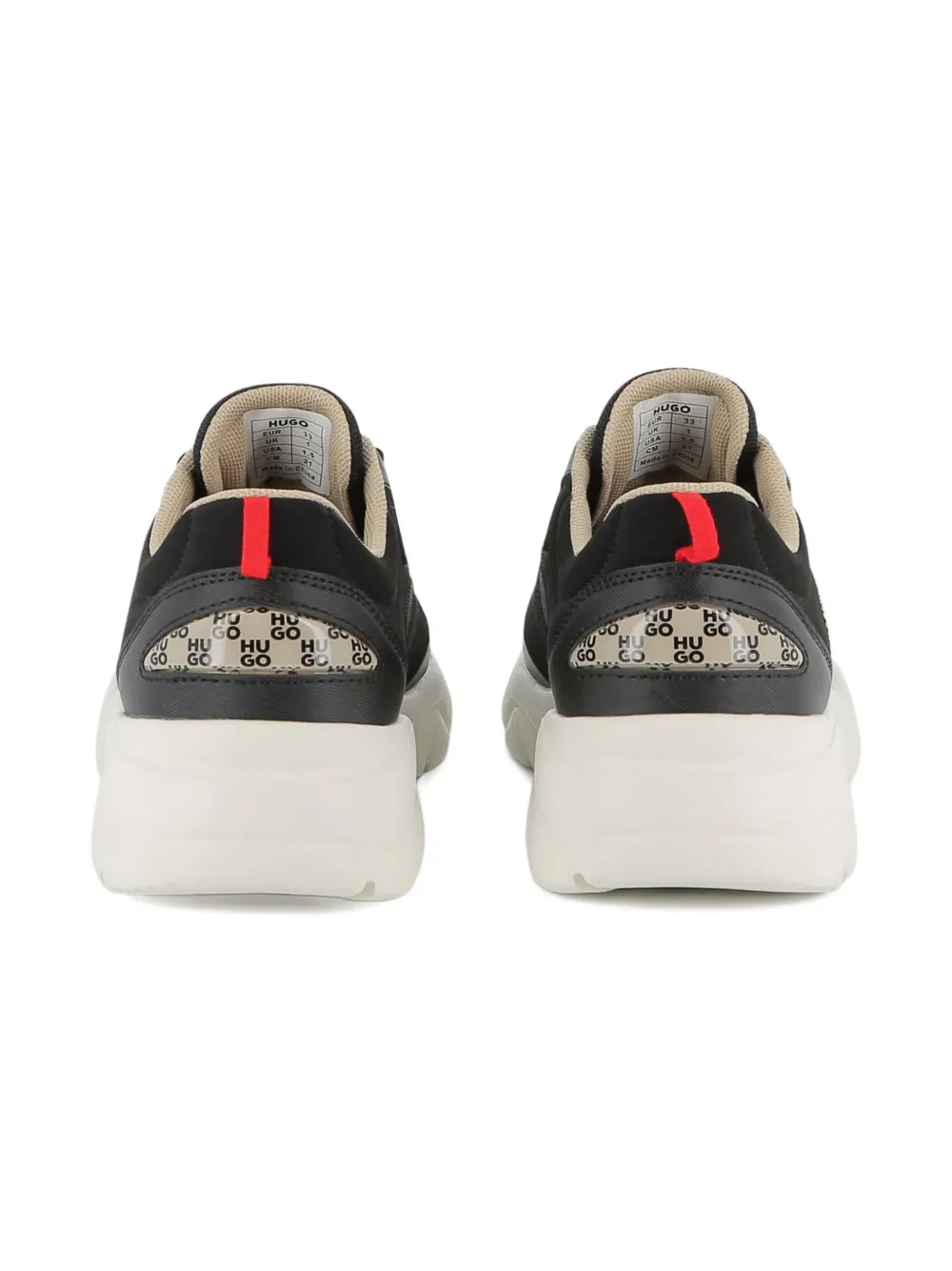 Hugo Boss Panelled Sneakers In Black
