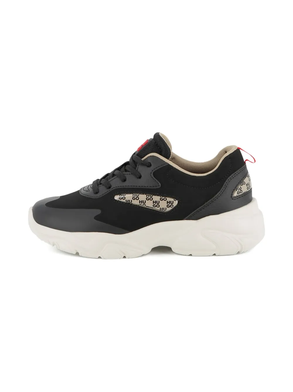 Hugo Boss Panelled Sneakers In Black