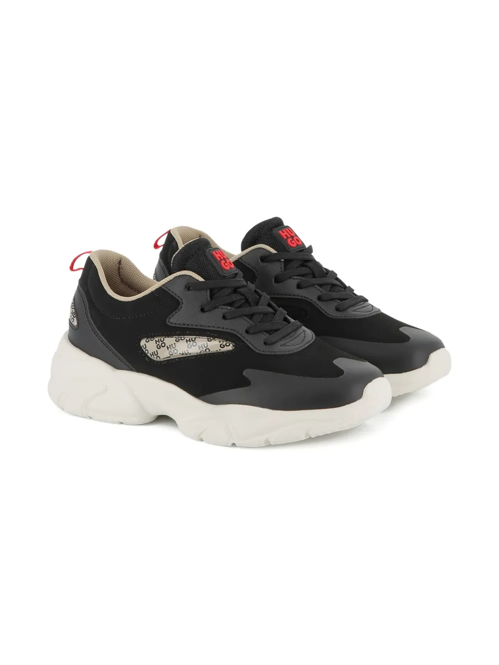 HUGO KIDS Sneakers met vlakken - Zwart