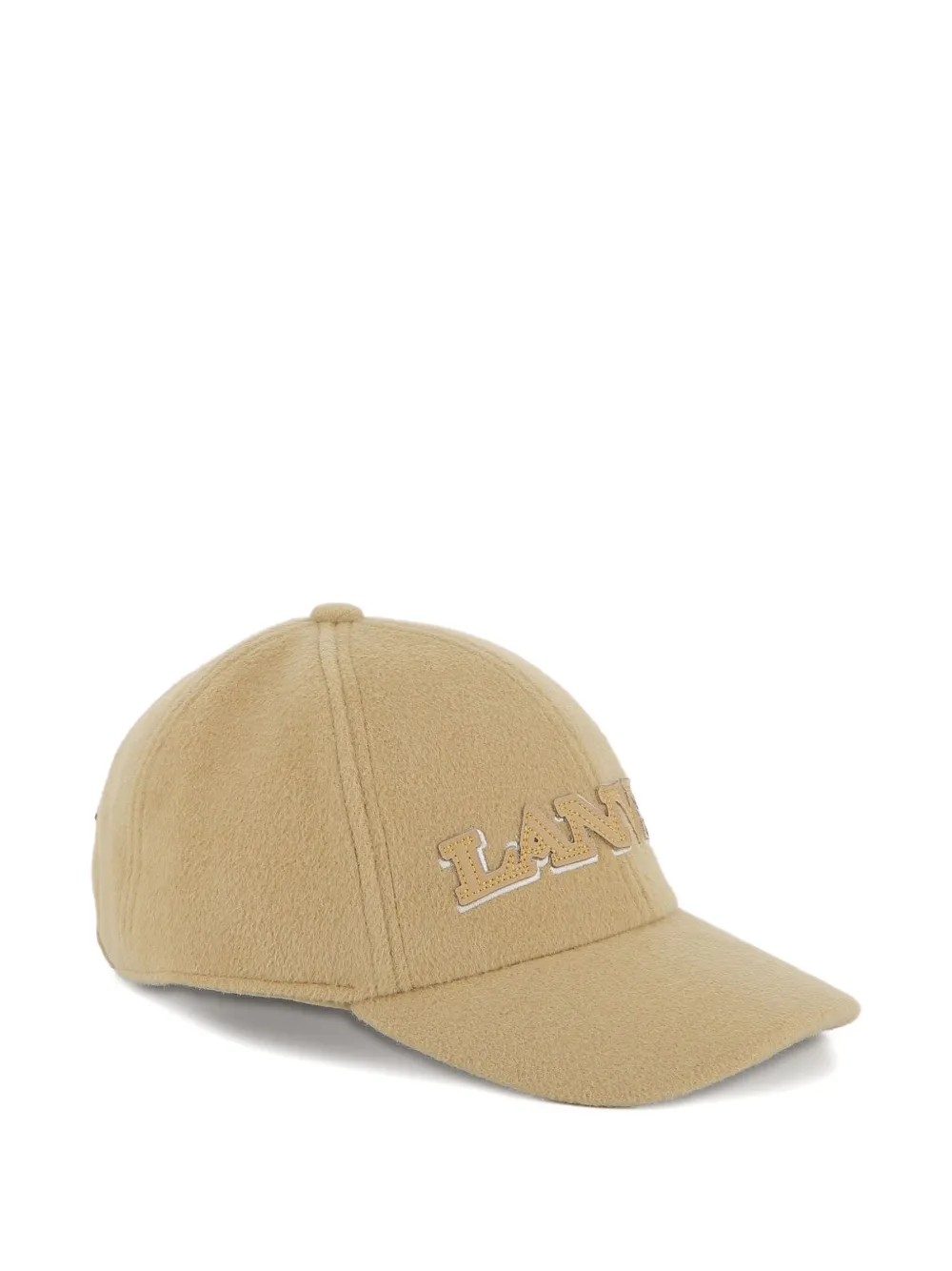 Lanvin Enfant Honkbalpet met geborsteld logo Beige