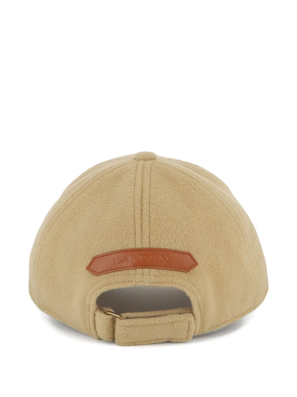 Lanvin Enfant Honkbalpet met geborsteld logo Beige