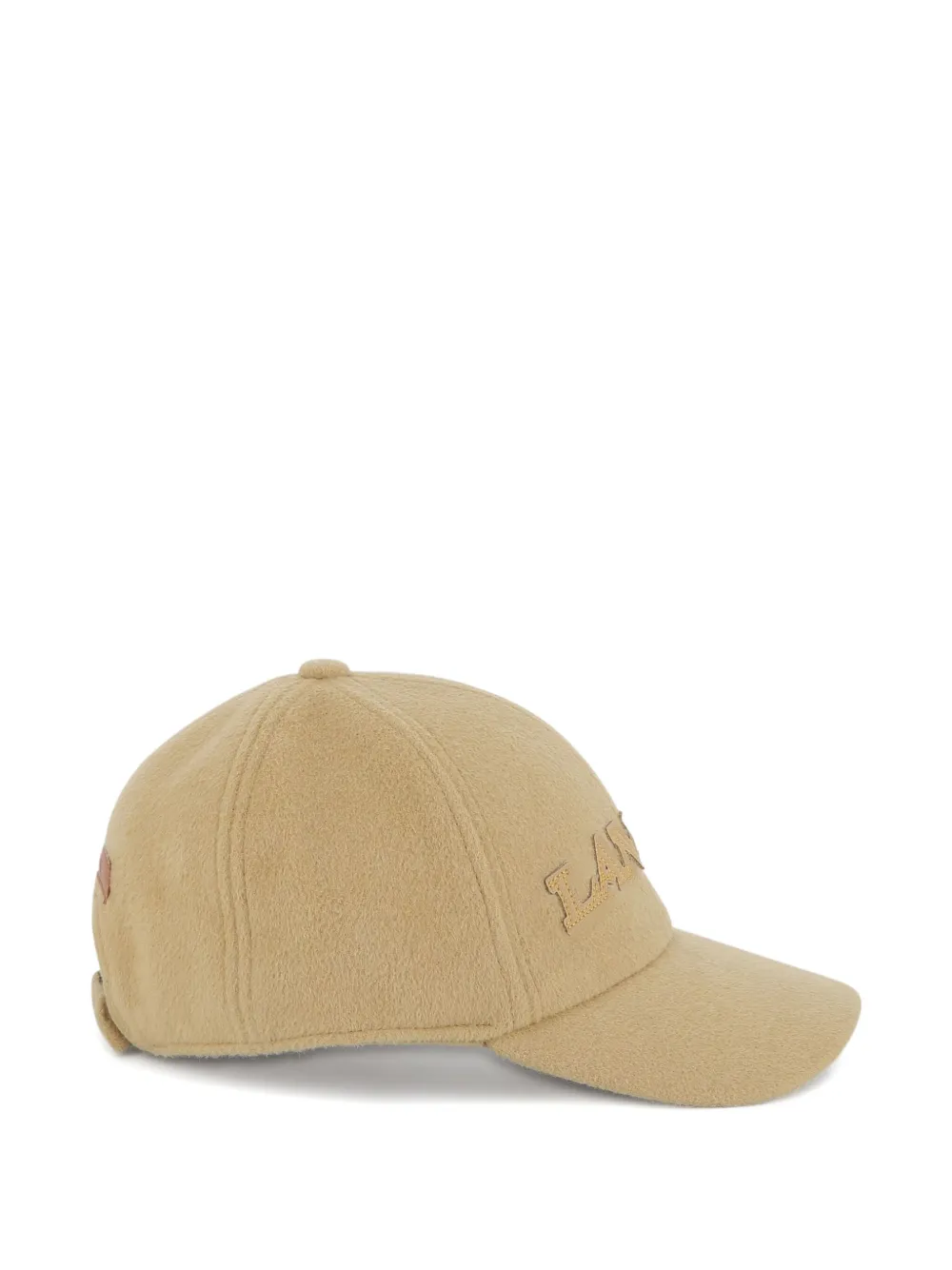 Lanvin Enfant Honkbalpet met geborsteld logo Beige