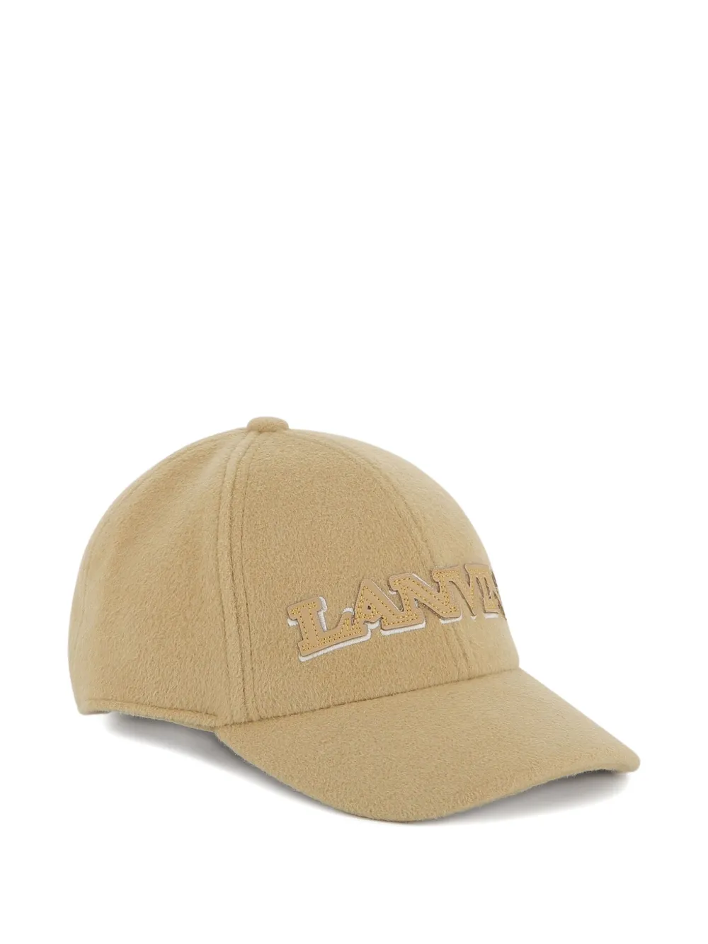 Lanvin Enfant Honkbalpet met geborsteld logo Beige
