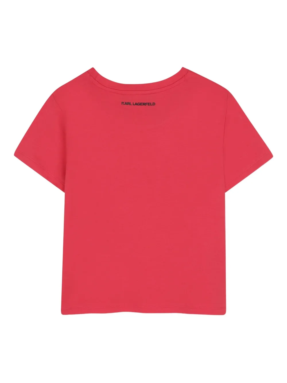 Karl Lagerfeld Kids T-shirt met Choupette-print Rood