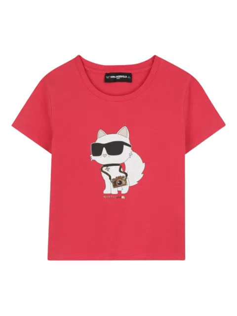 Karl Lagerfeld Kids Choupette-print T-shirt