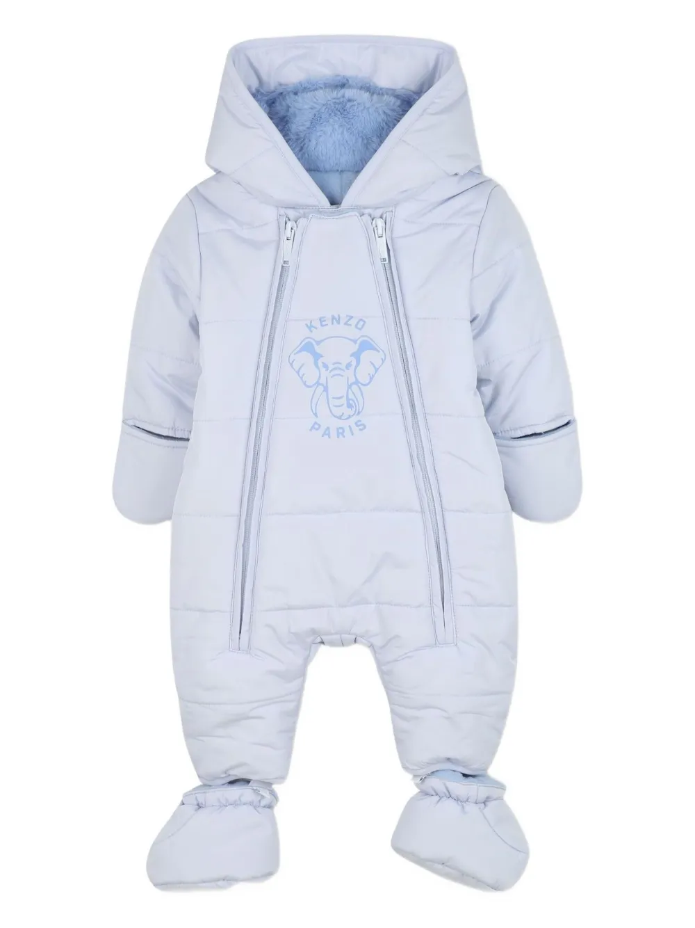 Kenzo Kids Gewatteerd skipak met rits Blauw