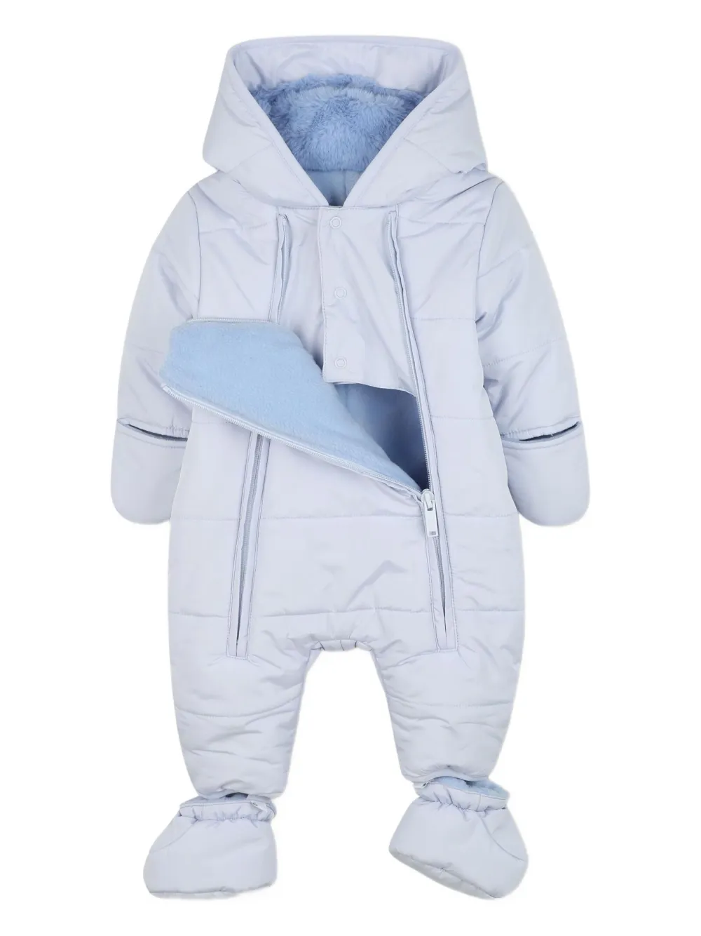 Kenzo Kids Gewatteerd skipak met rits Blauw