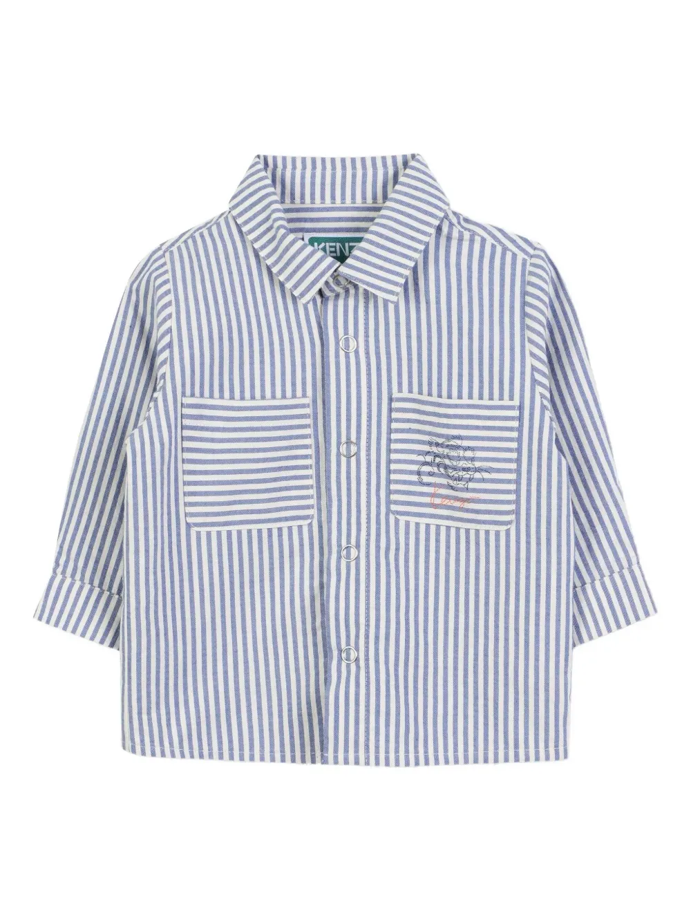 Kenzo Kids Gestreept shirt Blauw