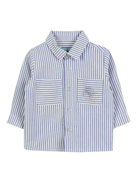 Kenzo Kids striped button-up shirt