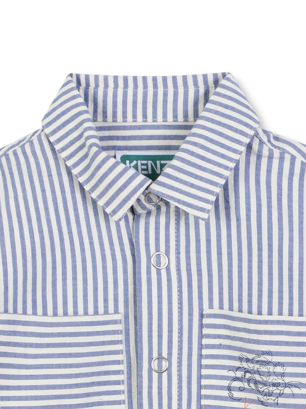 Kenzo Kids Gestreept shirt Blauw