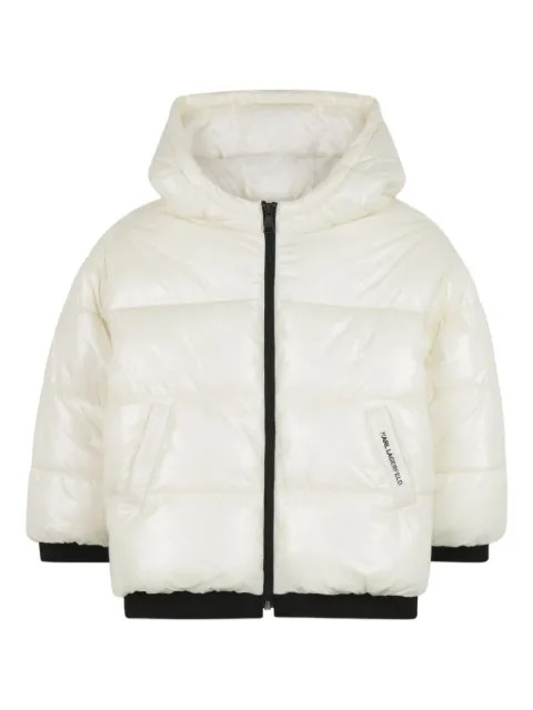 Karl Lagerfeld Kids padded hooded jacket
