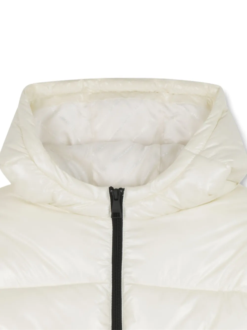 Karl Lagerfeld Padded Hooded Jacket In Neutral