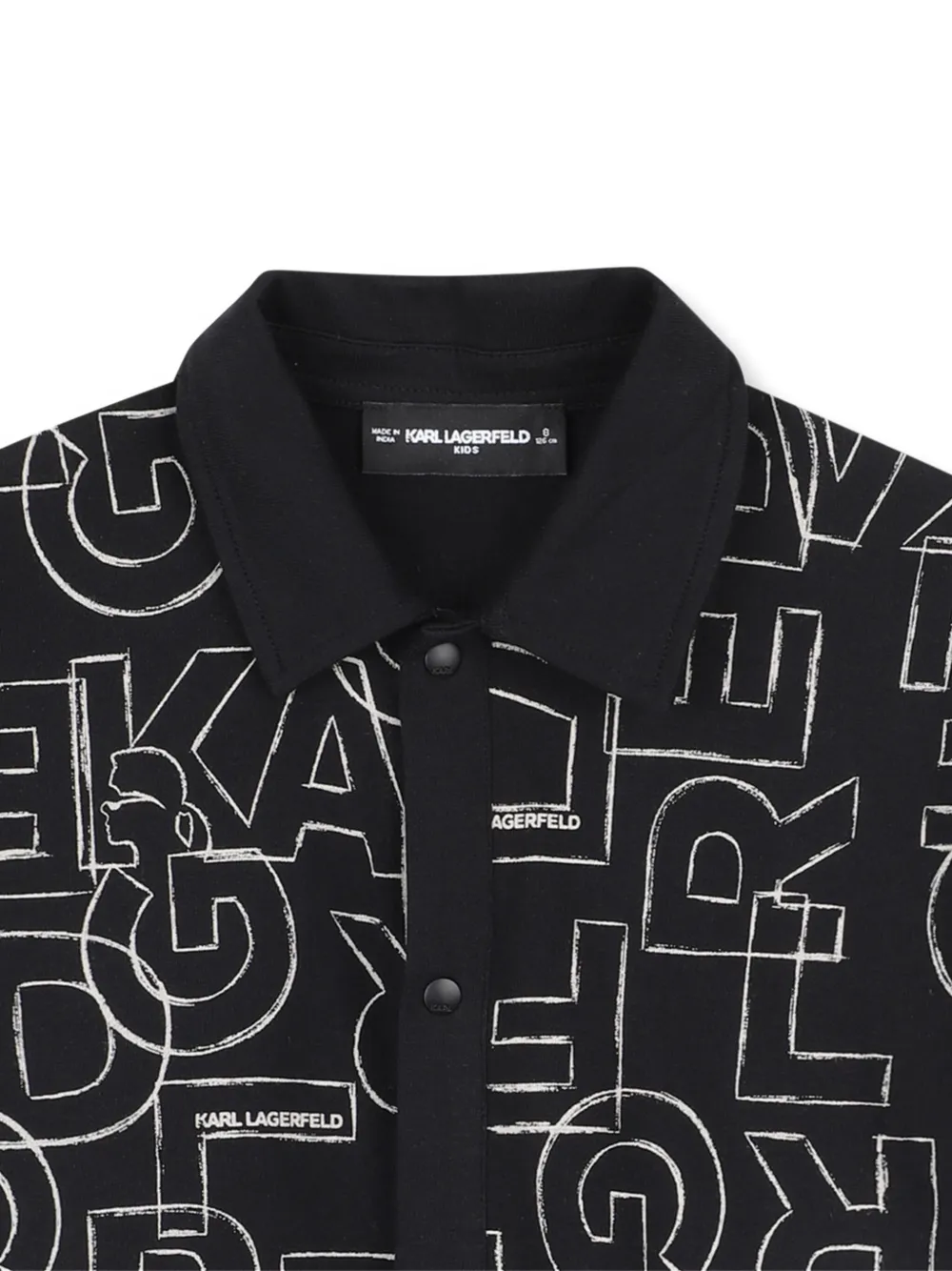 Karl Lagerfeld Kids Shirt met print Zwart
