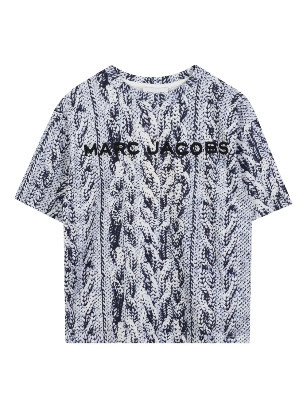 Marc Jacobs Kids トロンプルイユ Tシャツ - ブルー Marc Jacobs Kids トロンプルイユ Tシャツ - ブルー