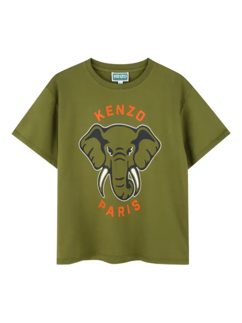 Kenzo Kids elephant-graphic T-shirt