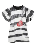 Marc Jacobs Kids sequin-embellished striped dress - Black