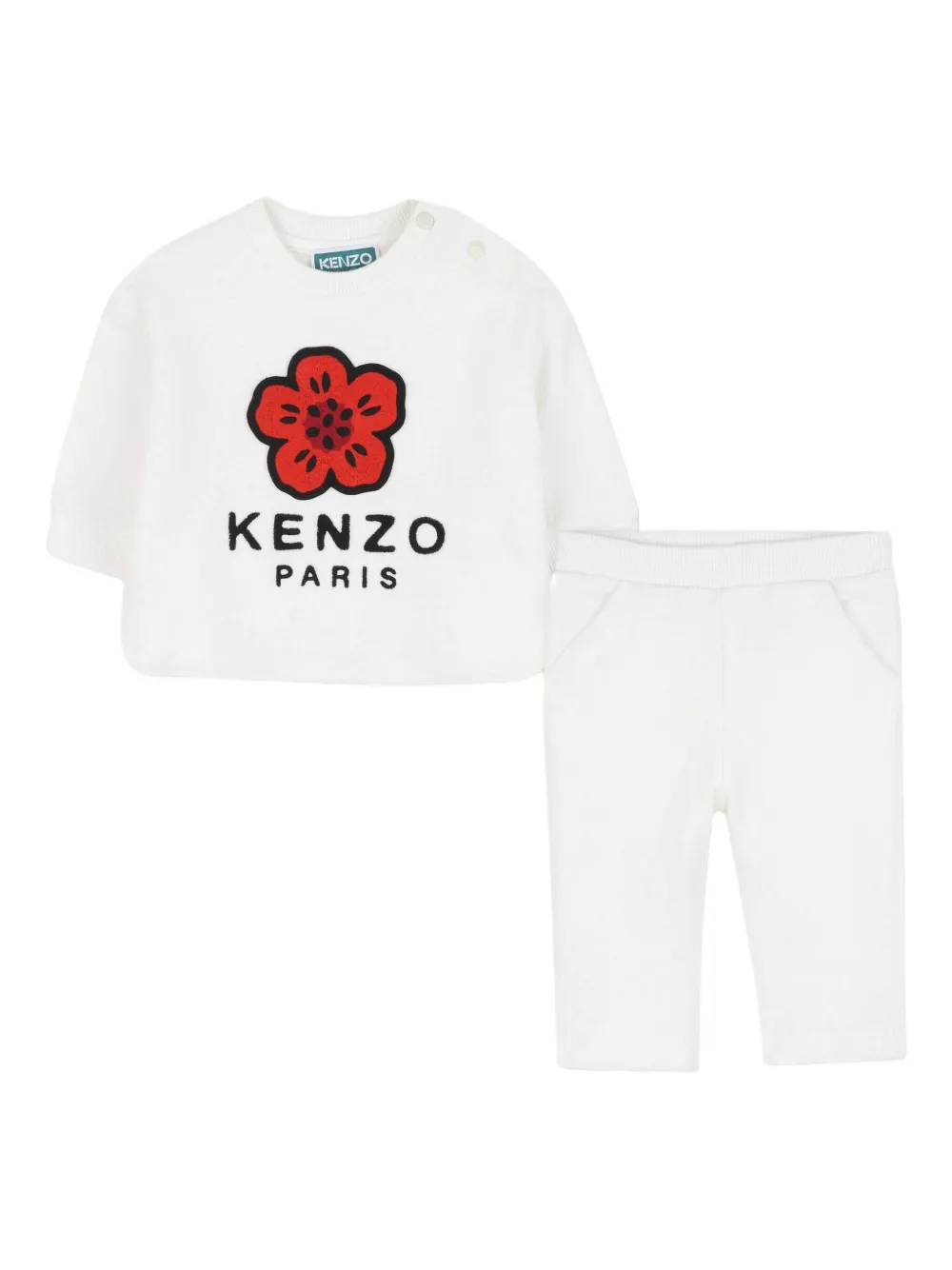 Kenzo Kids Boke Flower trainingspak met lange mouwen Wit
