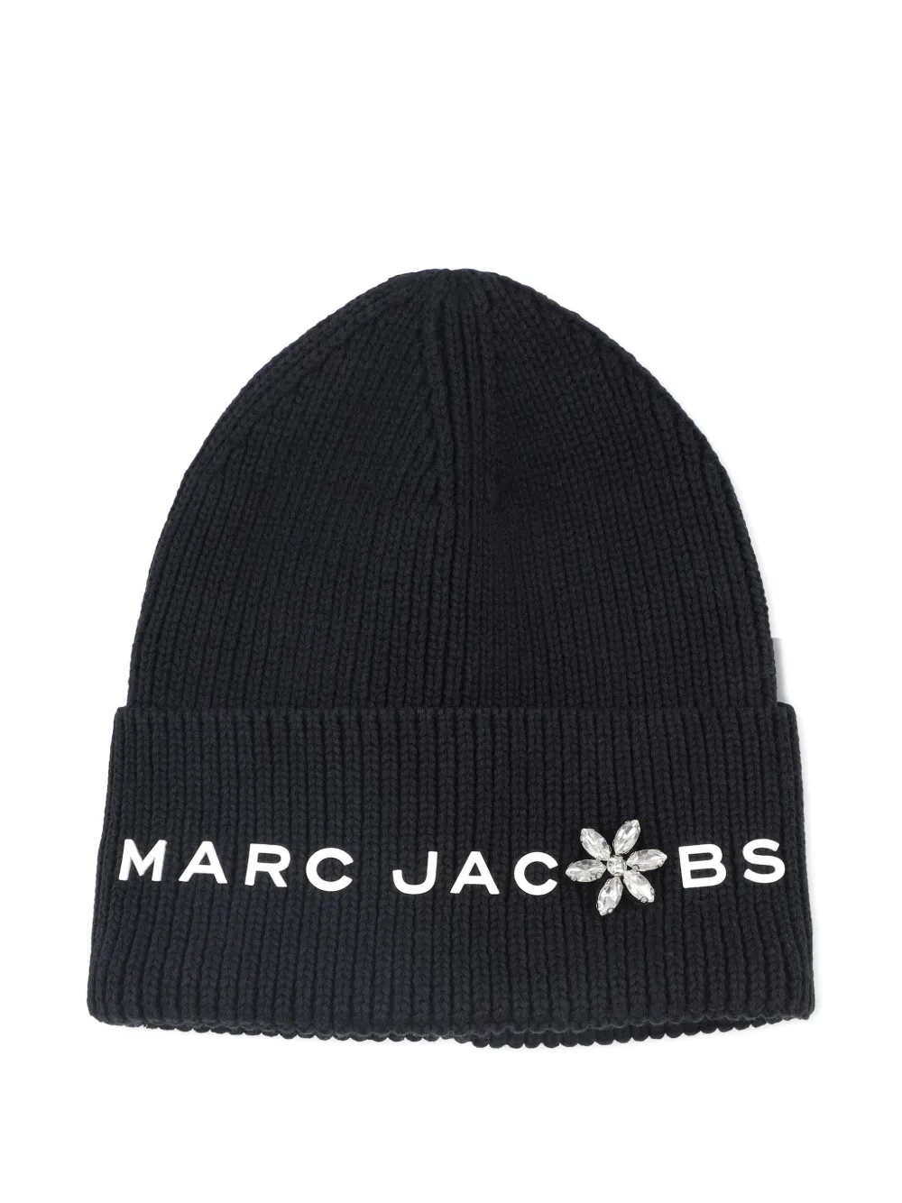 Marc Jacobs Kids Ribgebreide muts Zwart