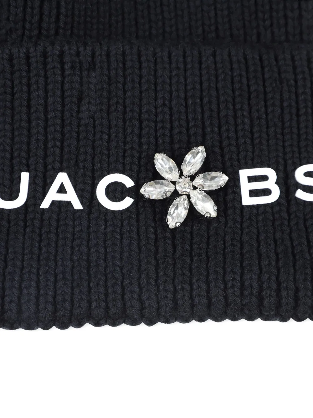 Marc Jacobs Kids Ribgebreide muts Zwart