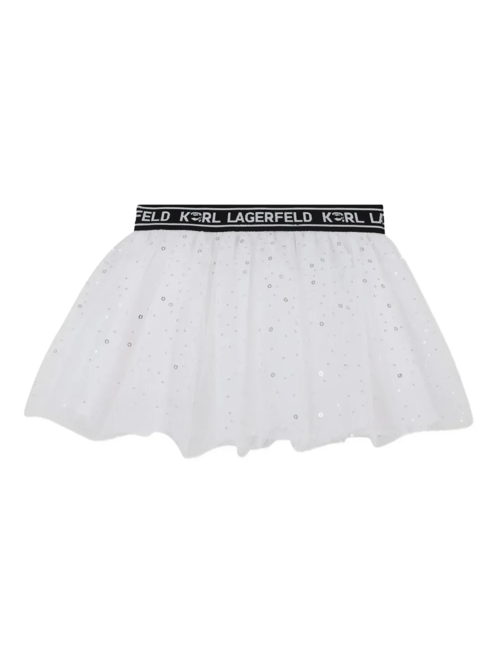 Karl Lagerfeld Kids Sweater en tulen rok Wit