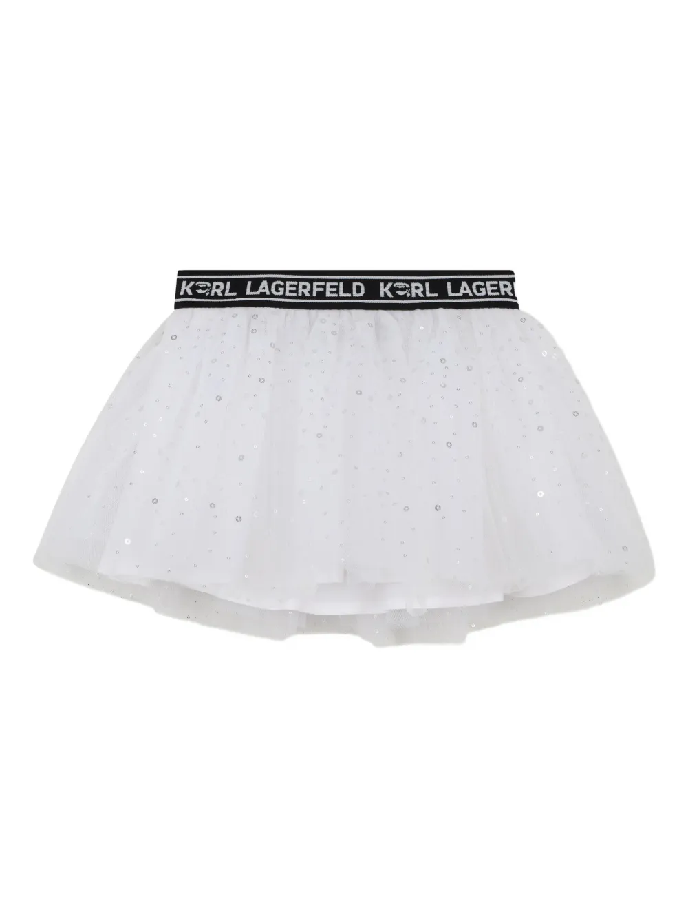 Karl Lagerfeld Kids Sweater en tulen rok Wit