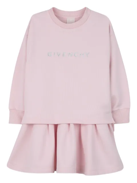 Givenchy Kids embroidered ruffled dress