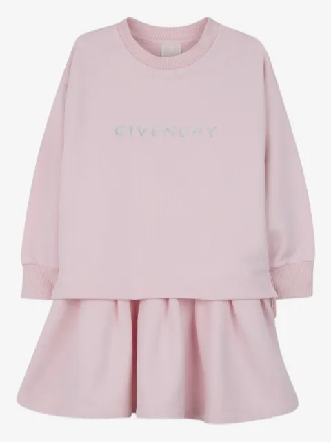 Givenchy Kids embroidered ruffled dress