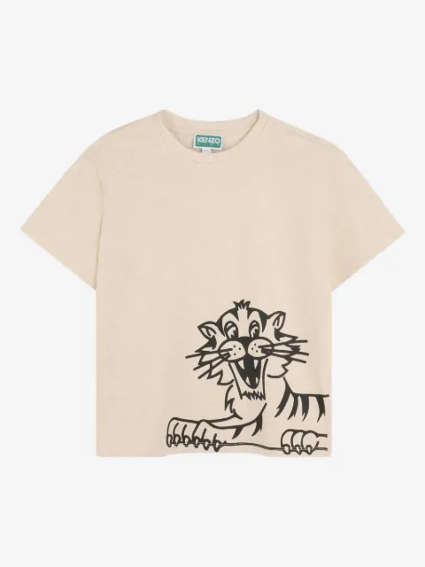 Kenzo Kids t-shirt à imprimé tigre