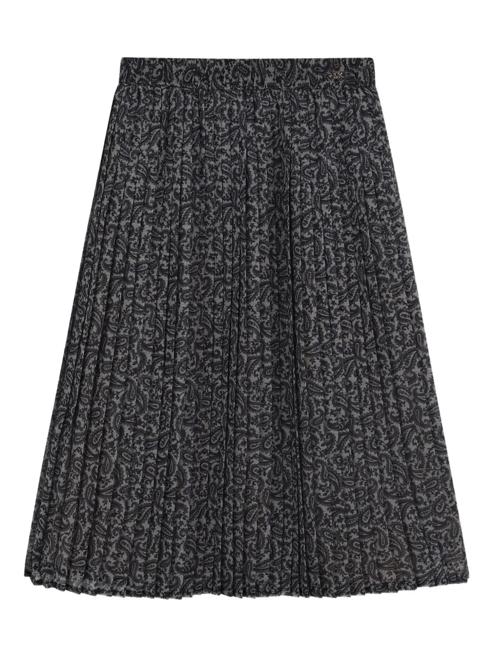 Michael Kors Kids paisley-print pleated skirt Beige