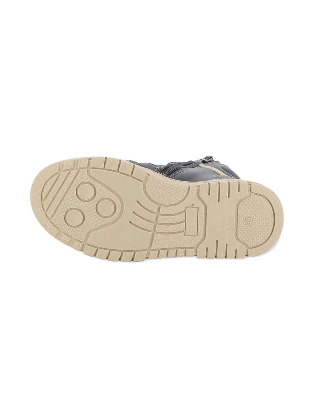 Karl Lagerfeld Kids Ikon-print high-top sneakers Black