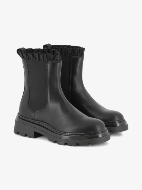 Karl Lagerfeld Kids 러플 트림 첼시 부츠