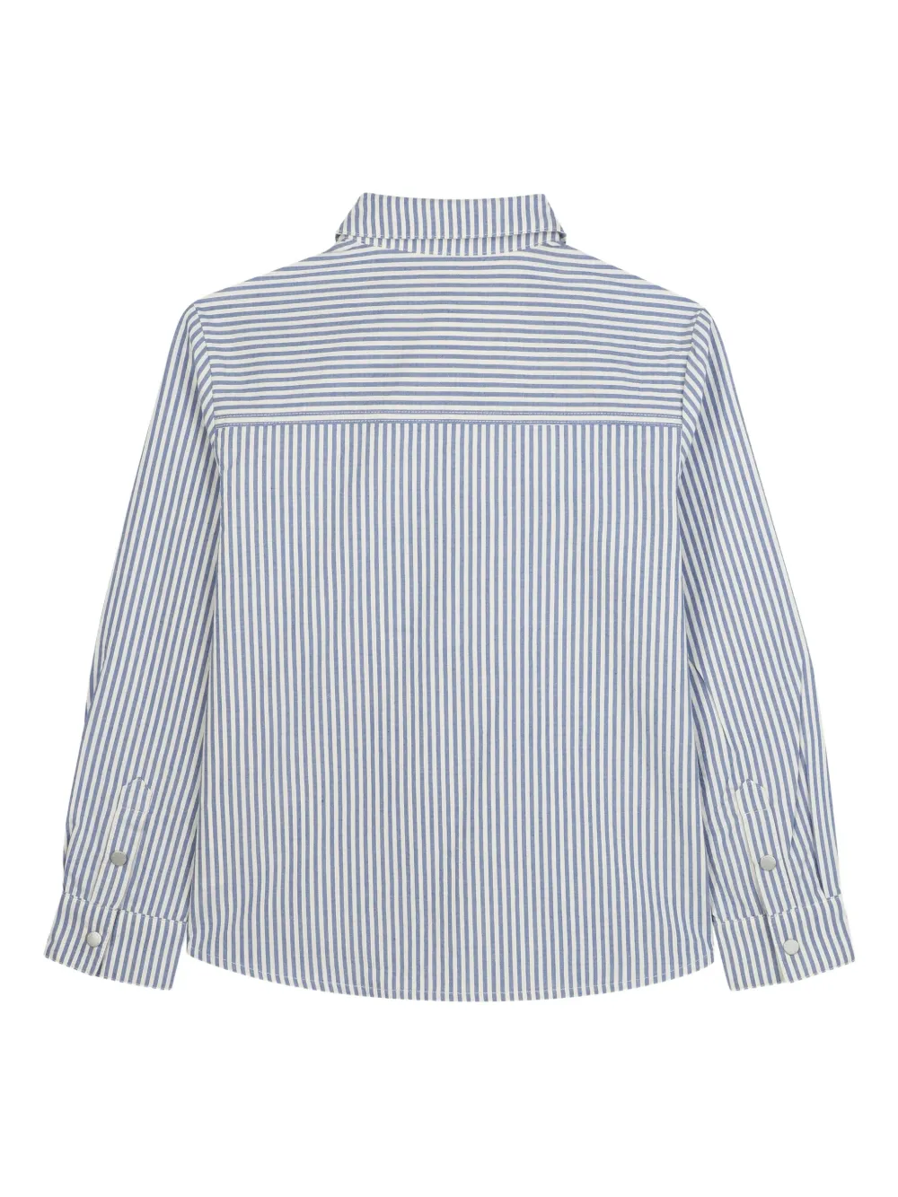 Kenzo Kids Gestreept shirt met zak Blauw