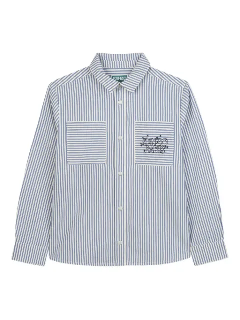 Kenzo Kids striped pocket shirt