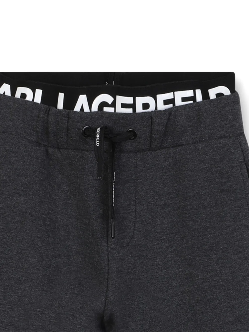 Karl Lagerfeld Kids Joggingbroek met elastische taille Grijs