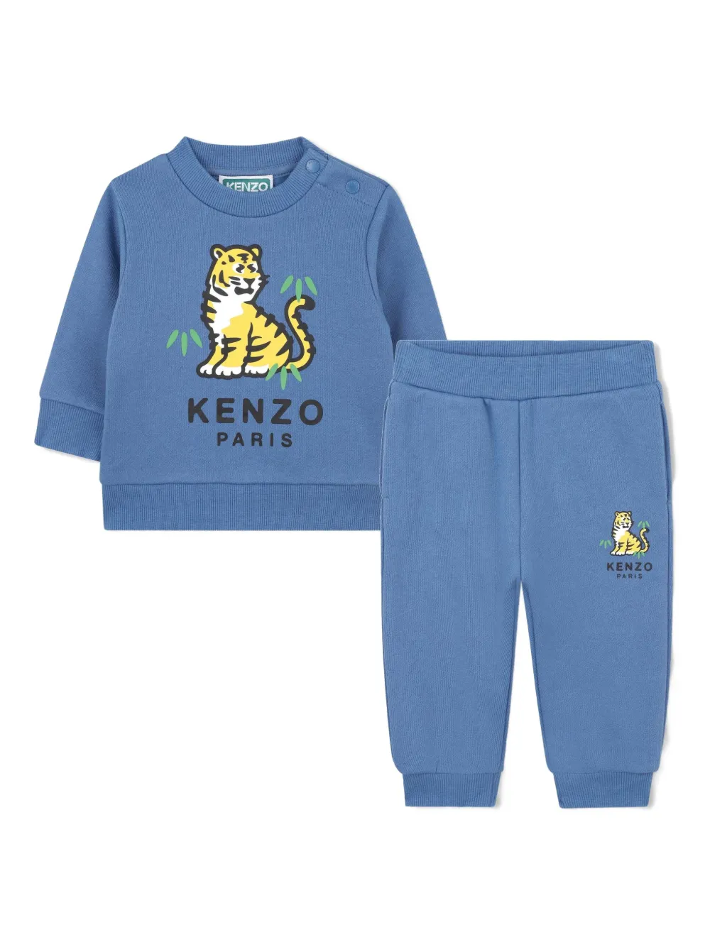 Kenzo Kids Trainingspak met logoprint Blauw