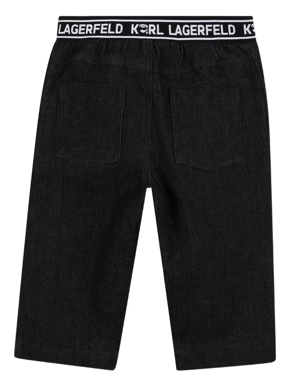Karl Lagerfeld Kids Jeans met logoband Zwart