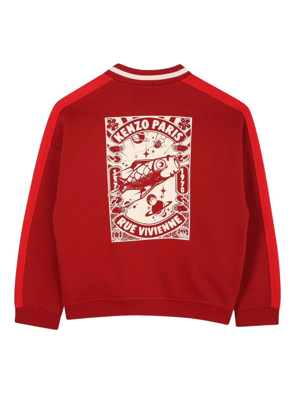 Kenzo Kids Bomberjack met logodetail Rood