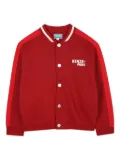 Kenzo Kids logo-detail bomber jacket - Red