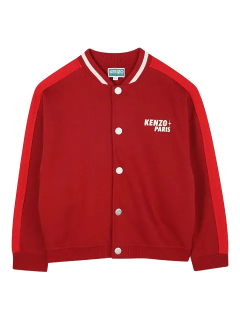 Kenzo Kids chamarra bomber con detalles del logo