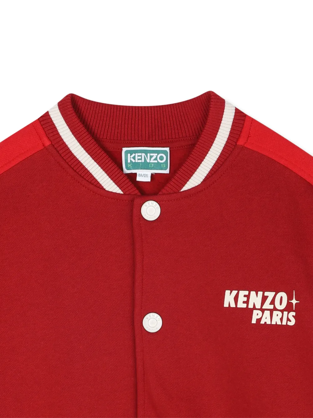 Kenzo Kids Bomberjack met logodetail Rood