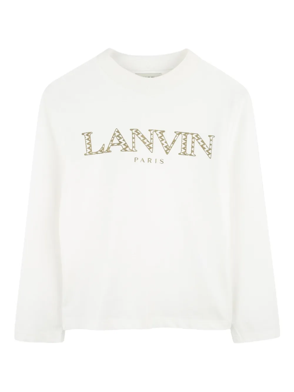 Lanvin Enfant Top met logoprint Wit