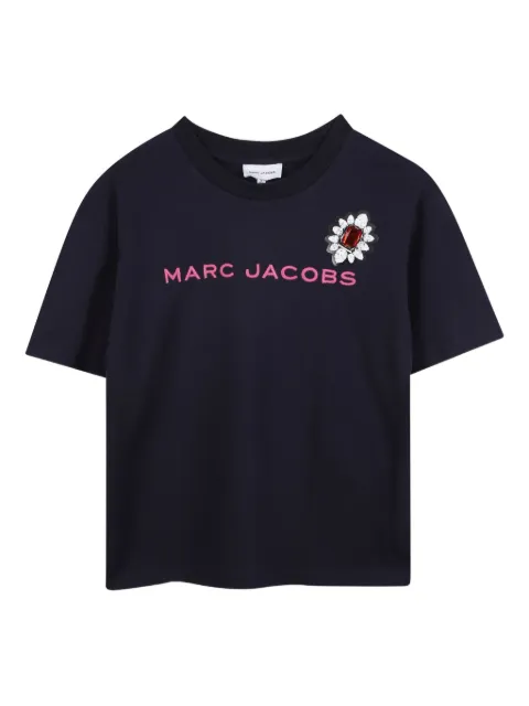 Marc Jacobs Kids flower-motif embroidered T-shirt